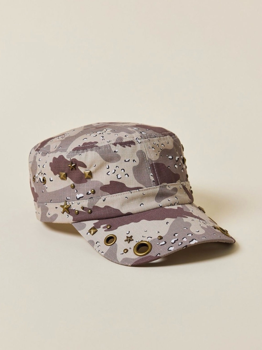 UO Camo Pattern Cotton Grommet Cadet Cap
